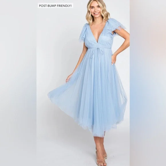 Pinkblush tulle midi dress nwot - Picture 5 of 7